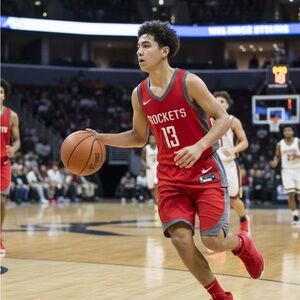 NBA Red and Gray Basketball Jersey